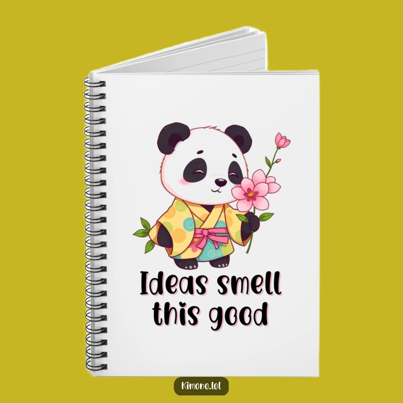 Funny Panda Kimono Notebook: Journal Your Curiosity, Humorous Stationery Gift